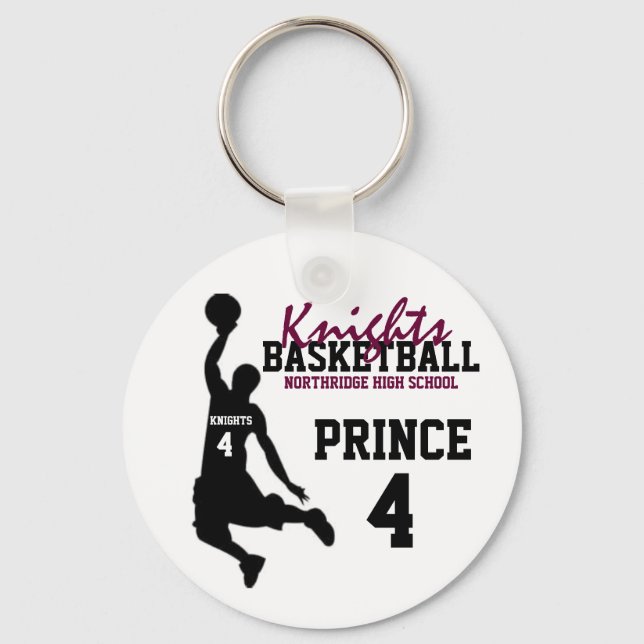 Llavero Northridge Basketball Personalized Keychain (Anverso)