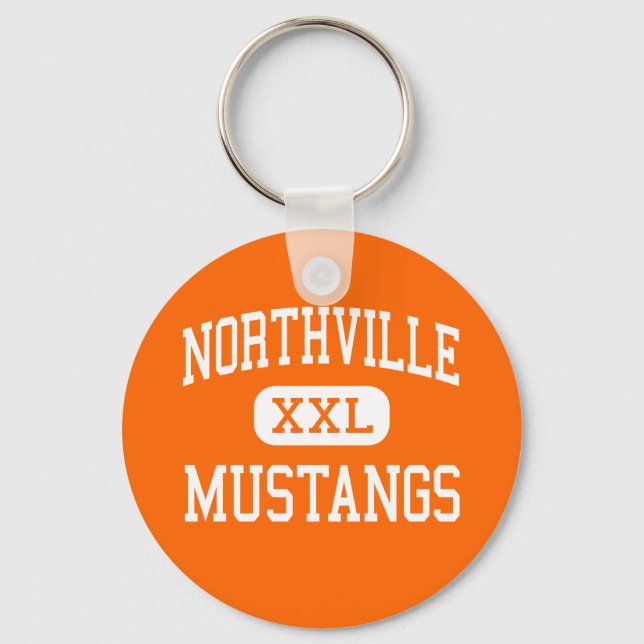 Llavero Northville - Mustangs - High - Northville Michigan (Anverso)