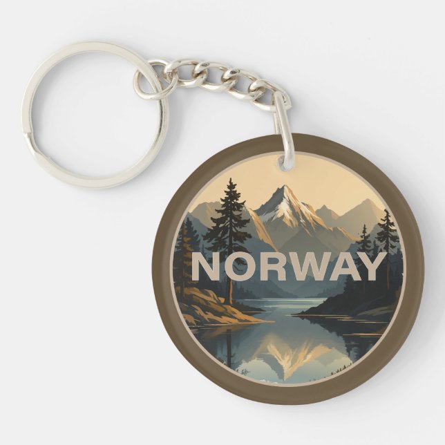 Llavero Noruega Norge Escandinavia Europa (Frente)