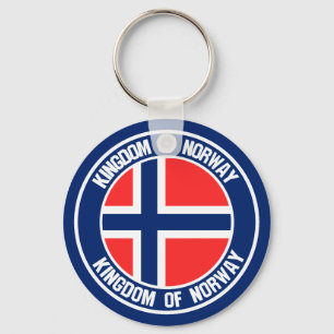 Llavero Noruega redonda Emblem