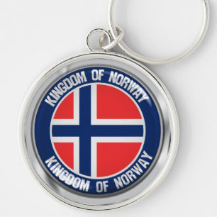 Llavero Noruega redonda Emblem