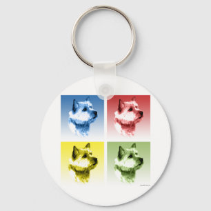 Llavero Norwich Terrier Pop Art