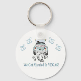 Llavero Nos casamos en la cadena de claves VEGAS