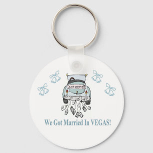 Llavero Nos casamos en la cadena de claves VEGAS