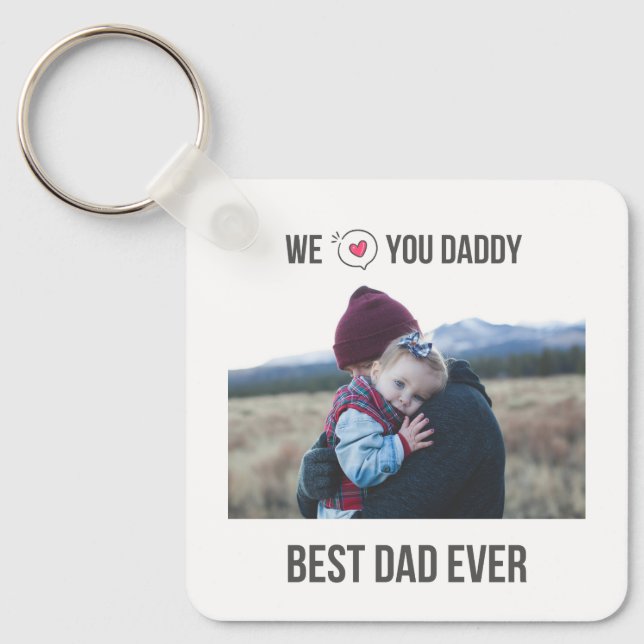 LLAVERO NOS ENCANTA DADDY KEYCHAIN 2 PERSONALIZADO DE FOTO (Anverso)