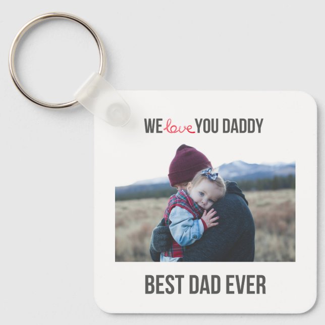 LLAVERO NOS ENCANTA DADDY KEYCHAIN 2 PERSONALIZADO DE FOTO (Anverso)