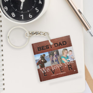 Llavero Nos encantan las fotos personalizadas de tu papá