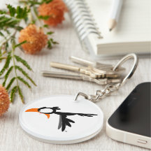 Nose-buving lil' birdie :) keychain