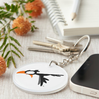 Llavero Nose-buving lil' birdie :) keychain