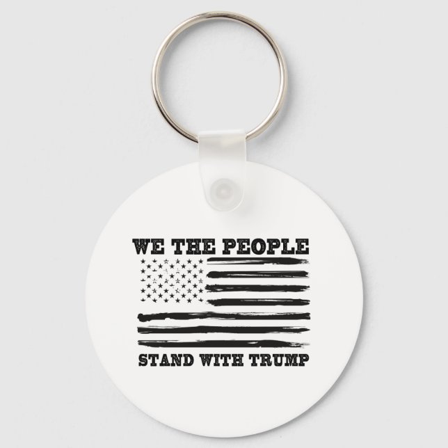Llavero Nosotros, el pueblo, apoyamos el regalo de Trump (Anverso)