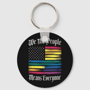 Llavero Nosotros El Pueblo Significa Todos LGBT Regalo Del