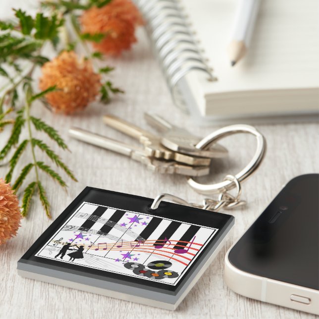 Llavero Nostalgia de Sock Hop (Frente Derecha)