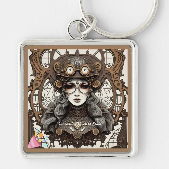 Llavero "Nostalgia futurista" (Frente)