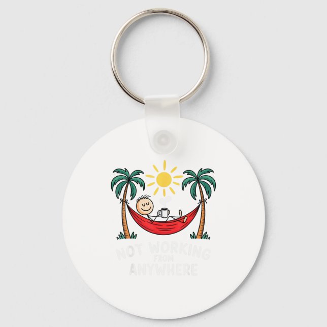 Llavero Not Working From Anywhere Funny Hammock 2025  (Anverso)