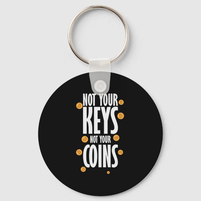 Llavero Not your Keys not your Coins Bitcoin (Anverso)