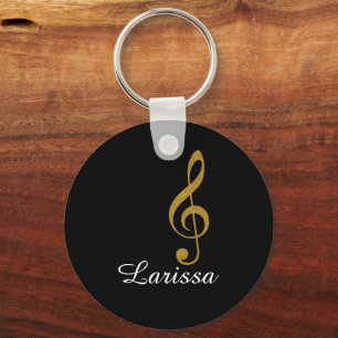 Llavero nota musical con nombre