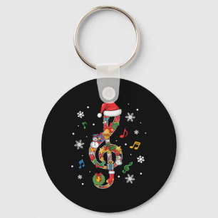 Llavero Nota Musical De Navidad Alegre Amante De La Música