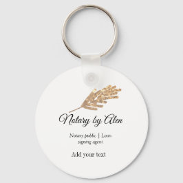Llavero Notario público agente de firma de préstamos añadi