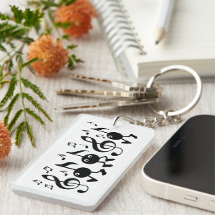 Llavero Notas de música personalizado