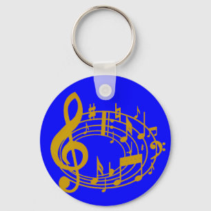 Llavero Notas de oro_