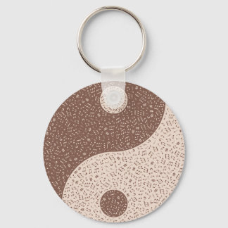 Llavero Notas musicales de Yin Yang