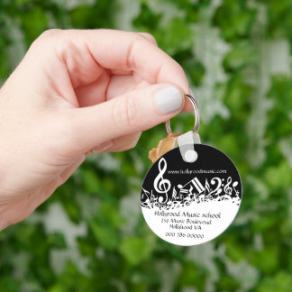 Llavero Notas musicales personalizadas Publicidad comercia