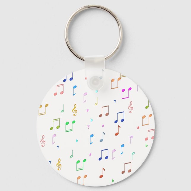 Llavero Notas musicales y símbolos (Anverso)