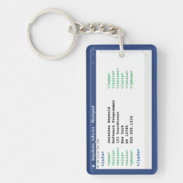 Llavero Notepad Coder Format Informático Programador Cient