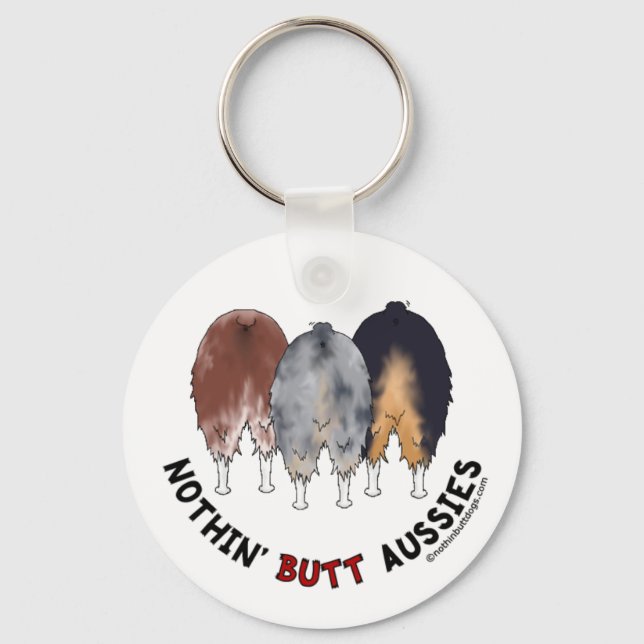 Llavero Nothin' Butt Aussies (Anverso)