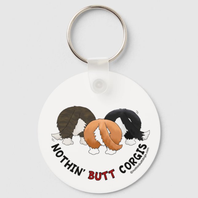 Llavero Nothin' Butt Corgis (Anverso)