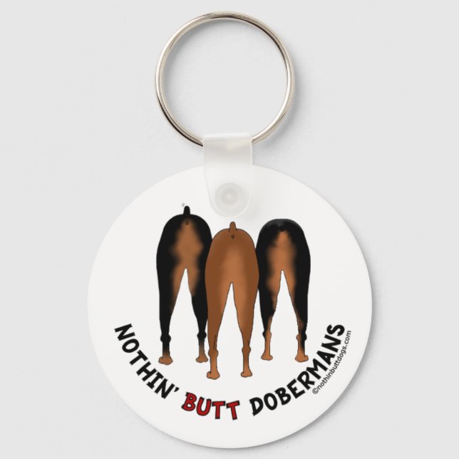 Llavero Nothin' Butt Dobermans (Anverso)
