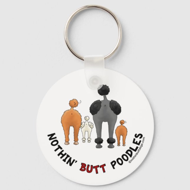 Llavero Nothin' Butt Poodles (Anverso)