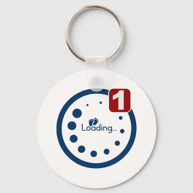 Llavero Notificación de carga de bebé más (Anverso)