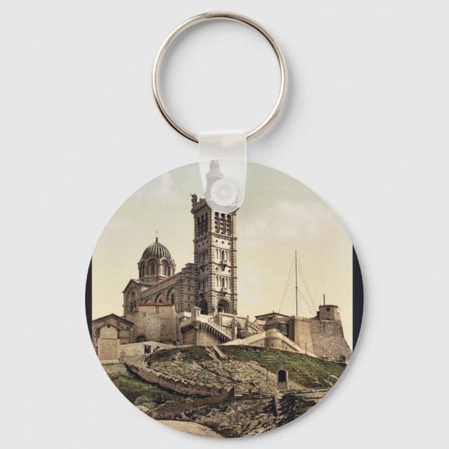 Llavero Notre Dame de la Garde II, Marsella, Francia (Anverso)