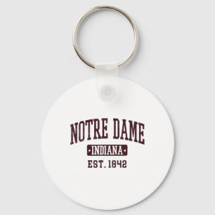 Llavero Notre Dame Indiana En Vintage Athletic Varsity Spo