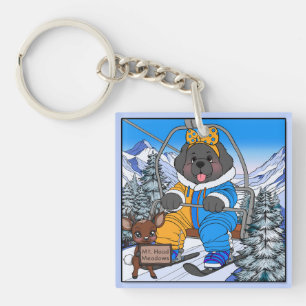 Llavero Notta Bear Mt. Hood Meadows Newfoundland Montacarg