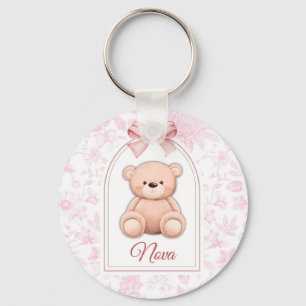 Llavero Nova   Diseño de guardería de osito rosado persona