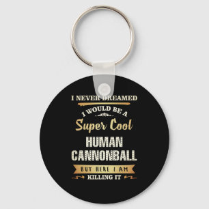 Llavero Novedad divertida de canonball humano