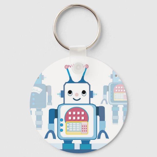Llavero Novedades de regalos de Guay Blue Robot (Anverso)