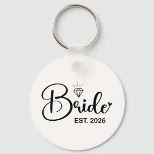 Llavero Novia Est. 2026 Prometida Sra. Esposa Despedida de