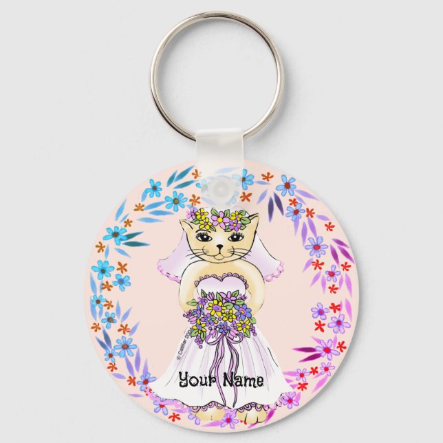 Llavero Novia Gato (Anverso)