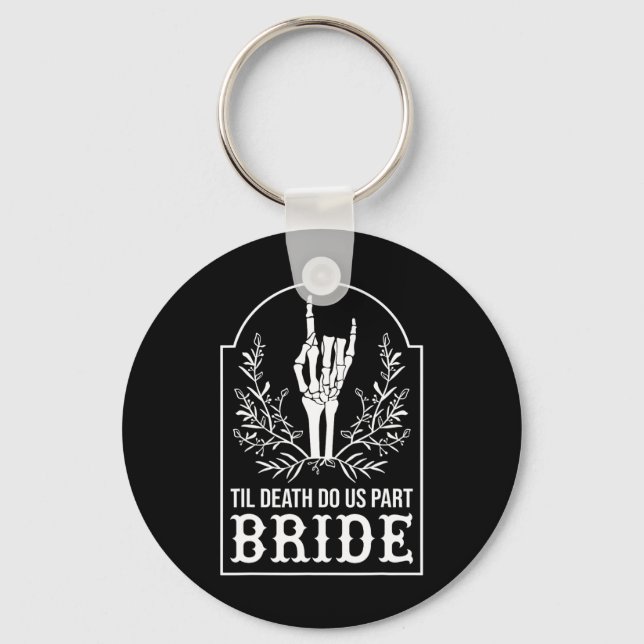 Llavero Novia Novio Esqueleto Mano Parejas Bodas Emparenta (Anverso)