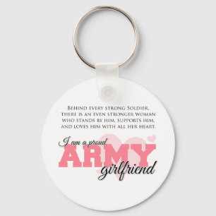 Llavero Novia orgullosa del ejército