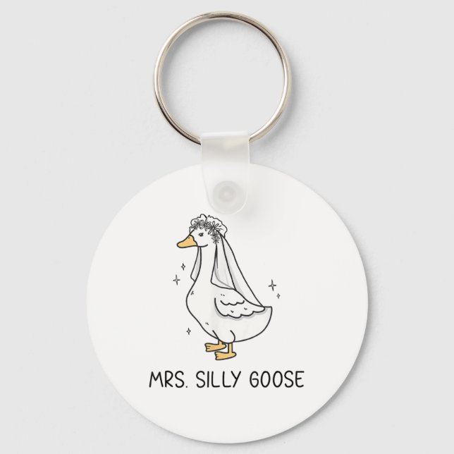 Llavero Novia Para Ser Boda Novia Silly Goose (Anverso)