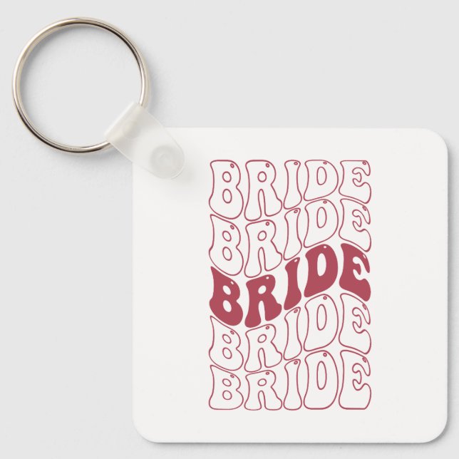 Llavero Novia Retro Dama de Honor (Anverso)