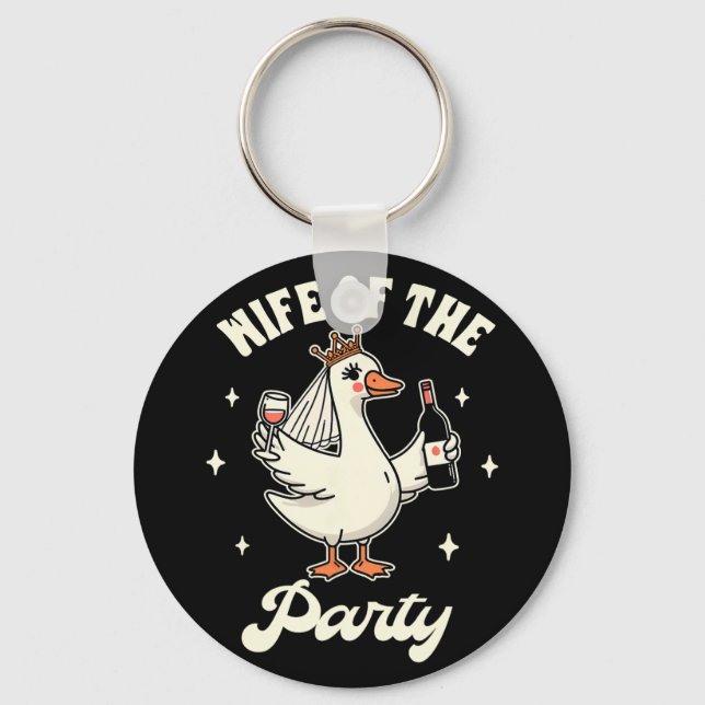 Llavero Novia Tonta Para Casarse Bebida Esposa De T (Anverso)