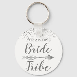 Llavero Novia Tribú Chic Boho Glitter Personalizado      