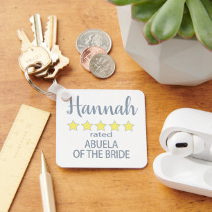 Llavero Novia y Cortejo Nupcial 5 Estrellas Abuela de la N