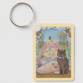 Llavero Novia y Novio Gatos Personalizados Boda