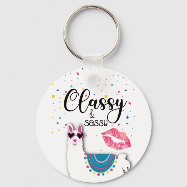 Llavero novias con clase en una dama de honor y con clase (Anverso)